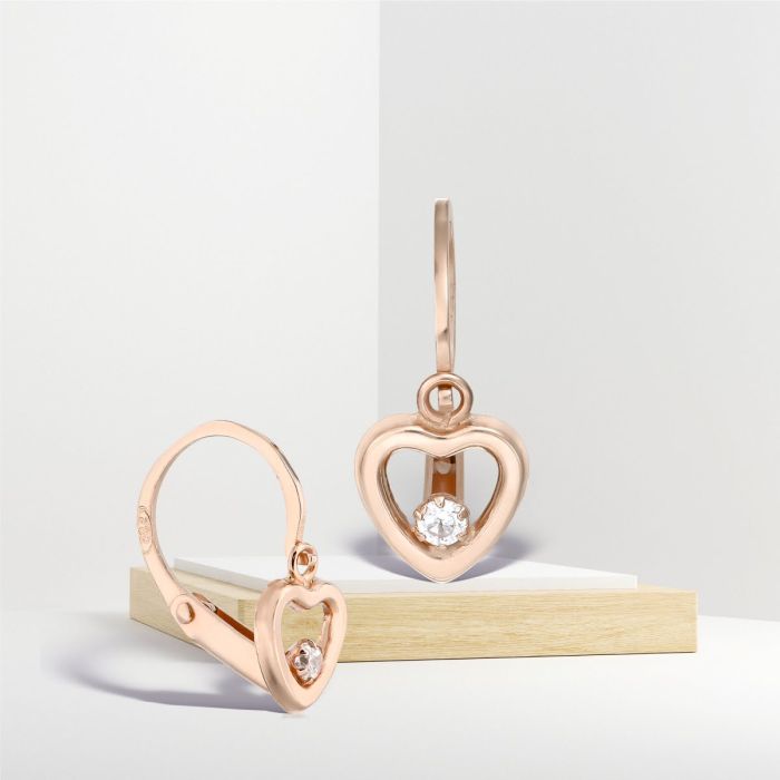 Örhängen 14K rose guld baby